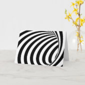 3D spiraal gat optische illusie Kaart (Gele Bloem)