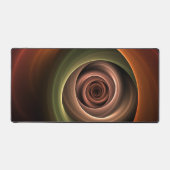 3D Spiral Abstract Warm Colors Modern Fractal Art Bureaumat (Voorkant)