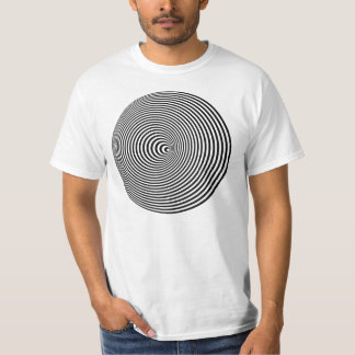 3D spirale optische illusie T-shirt