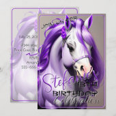 3D Spirit Pony 34 Verjaardag Kaart (Voorkant / Achterkant)