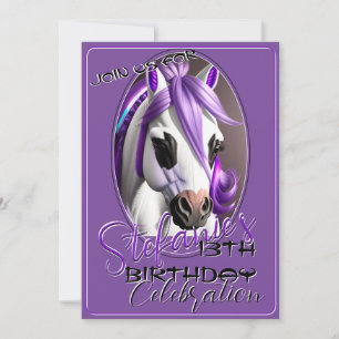 3D Spirit Pony 35 Anniversaire Invitation