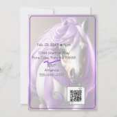3D Spirit Pony 38 Invitation d'anniversaire (Dos)