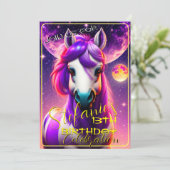 3D Spirit Pony 43 Invitation d'anniversaire (Debout devant)