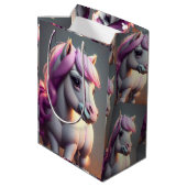 3D Spirit Pony 5 Medium Cadeauzakje (Achterkant Gekanteld)