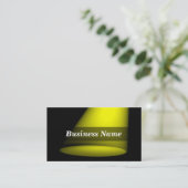 3D-spotlight (geel) Visitekaartje (Staand voorkant)