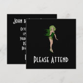 3D St. Patrick's Day Green Fairy Kaart (Voorkant / Achterkant)