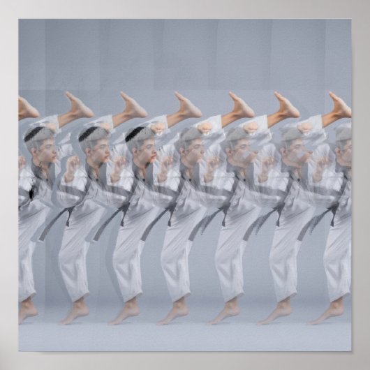 3D Stereogram Karate Poster (Voorkant)