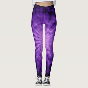 3D sterlicht, violet gordijn wasdoek K Leggings