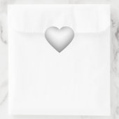 3D-stijl hartsymboolschaduw Hart Sticker (Tas)