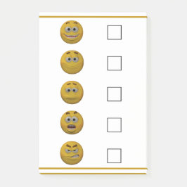 3d Stijlvol controleren Emoticon Post-it® Notes