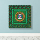 3D Stradling Crest op doek van Krystyna Canvas Afdruk (Insitu (Houten vloer))