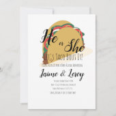 3D Taco Party Gender onthullen Uitnodiging (Voorkant)