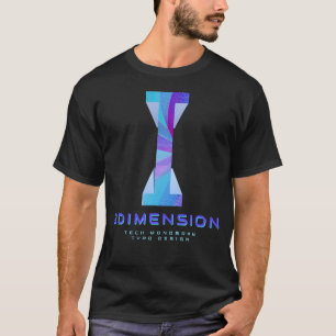 3D Tech Letter I Moderne Monogram Stijlvol T-shirt