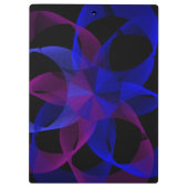 3D To 2D Cylinder Ring Geometric Clipboard Klembord (Achterkant)