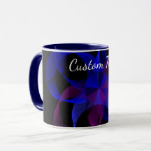 3D To 2D Cylinder Ring Geometric Coffee Mug