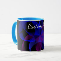 3D To 2D Cylinder Ring Geometric Coffee Mug