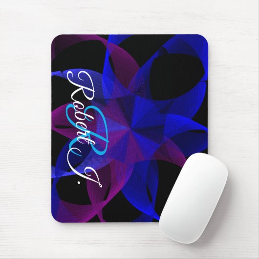 3D To 2D Cylinder Ring Geometric Mouse Pad Muismat (Met muis)