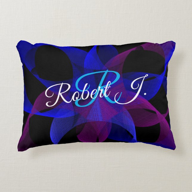 3D To 2D Geometric Cylinder Ring Accent Pillow Accent Kussen (Voorkant)