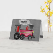 3D-trein Kaart (Gele Bloem)