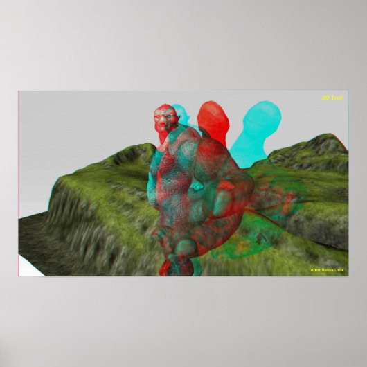 3D-troll Bereik uit en tik op Poster (Voorkant)
