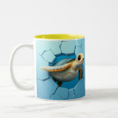 3D Turtle mok wrap, mok wrap 3D ontwerp (Links)