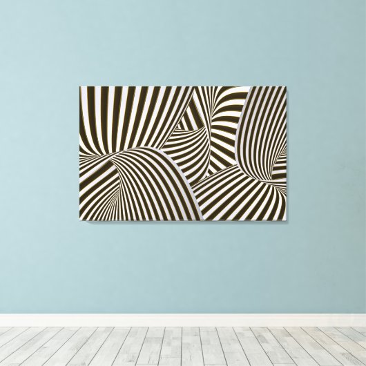 3D Twists Canvas (Insitu (Houten vloer))