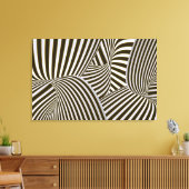 3D Twists Canvas Afdruk (Insitu (Woonkamer))