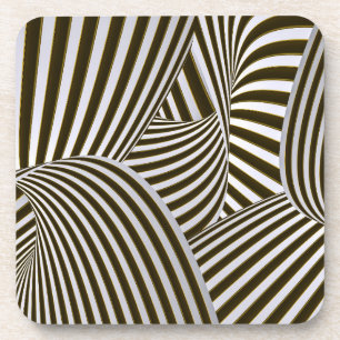 3D Twists Hard Plastic Onderzetter set van 6