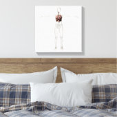 3D Uitzicht van het ademhalingssysteem van het Vro Canvas Afdruk (Insitu (Slaapkamer))