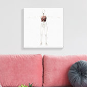 3D Uitzicht van het ademhalingssysteem van het Vro Canvas Afdruk (Insitu (Woonkamer))
