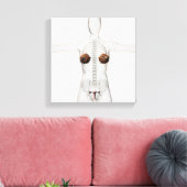 3D Uitzicht van het voortplantingssysteem van het  Canvas Afdruk (Insitu (Woonkamer))