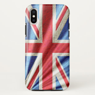 3D Union-vlag/Geus ontwerp iPhone X Hoesje