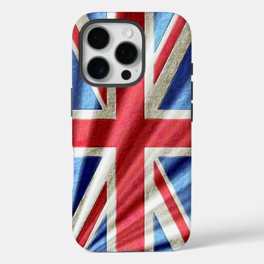 3D Union-vlag/ Jack-ontwerp Case-Mate iPhone Case (Achterkant)