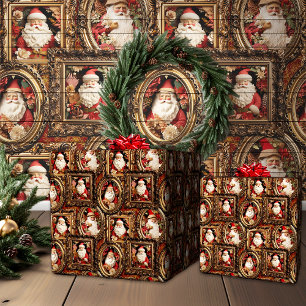 3D Vader Kerstmis Cadeaupapier