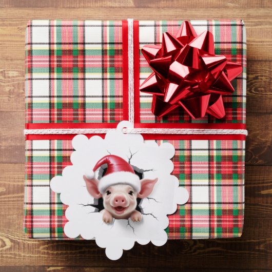 3D varken Ornament Kaart (Insitu (Geschenk))