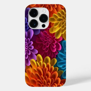 3D veelkleurige bloemen Case-Mate iPhone 14 Pro Hoesje