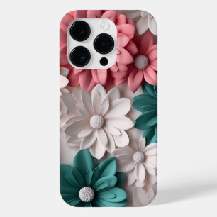 3D veelkleurige madeliefjes Case-Mate iPhone 14 Pro Hoesje