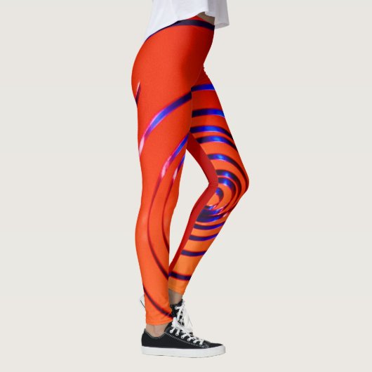 3d verbluffend objectpatroon in verbluffend design leggings (Rechts)