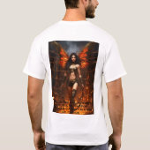 3D Verbluffende Deep Black Skin Tone" T-shirt (Achterkant)