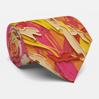 3D verfkwast oranje das