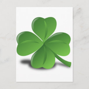 3D Vier Leaf Clover Briefkaart