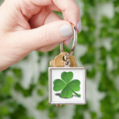3D Vier Leaf Clover Sleutelhanger (Hand)