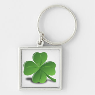 3D Vier Leaf Clover Sleutelhanger