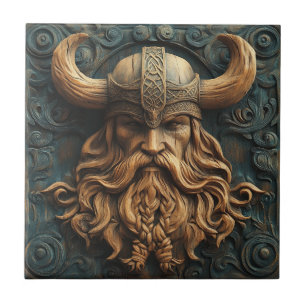 3D Viking Keramische Tegel Tegeltje