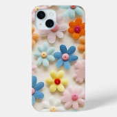 3D viltbloem Case-Mate iPhone Case (Achterkant)