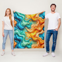 3D Vloeibare Draai Abstract Glas - Modern Psychede