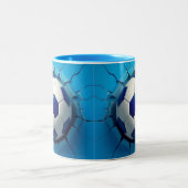 3D voetbal mok wrap, 3D ontwerp mok wrap (Center)