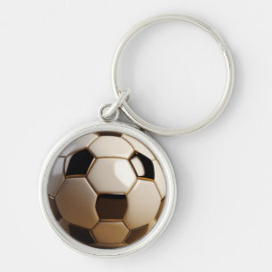 3D Voetbal Ontwerp – Aangepaste Optie Sleutelhange Sleutelhanger