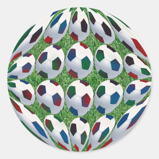 3D Voetbal Sticker (Voorkant)