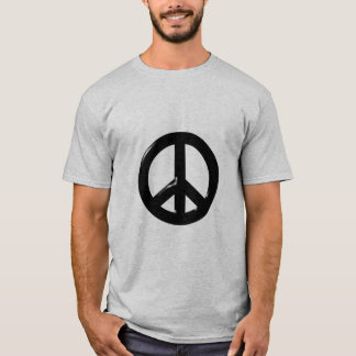 3D Vredessymbool Zwart T-shirt